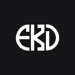 FKD letter logo design on black background. FKD creative initials letter logo concept. FKD letter design.
