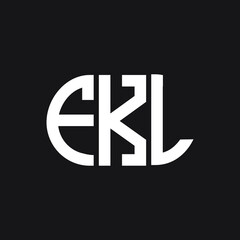 FKL letter logo design on black background. FKL creative initials letter logo concept. FKL letter design.
