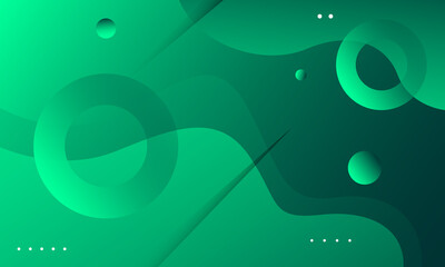 Abstract green background. Fluid shapes composition. Eps10 vector
