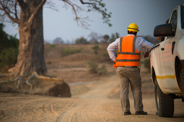 Fototapeta premium Railway construction