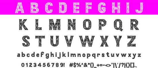 Alphabet letters font set. Classic designs, custom lettering for a logo, poster. Typographic font in classic style, vector illustration © justw84