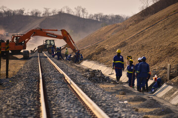 Railway construction