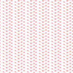 Vector seamless love symbol pattern, with stylish hearts