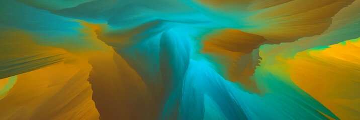 Obraz na płótnie Canvas Magical world. Landscape of surreal clouds. Abstract fantasy background. 3d illustration