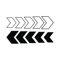 black and white arrows