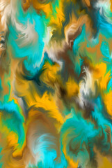 Fototapeta na wymiar Abstract clouds. Multicolor dynamic background. Colored fluid explosion. 3d illustration