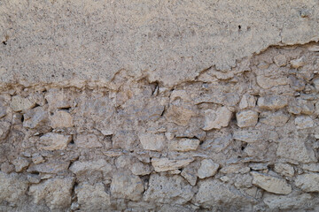 old stone and adobe wall texture