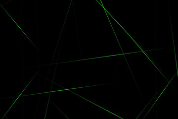 Abstract black with green lines, triangles background modern design. Vector illustration EPS 10.