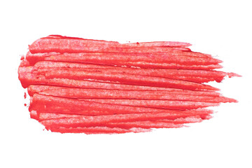 abstract acrylic watercolor paint brush stroke texture isolated on white background for logo and...