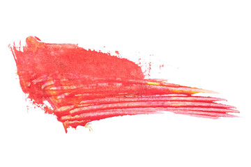 abstract acrylic watercolor paint brush stroke texture isolated on white background for logo and...