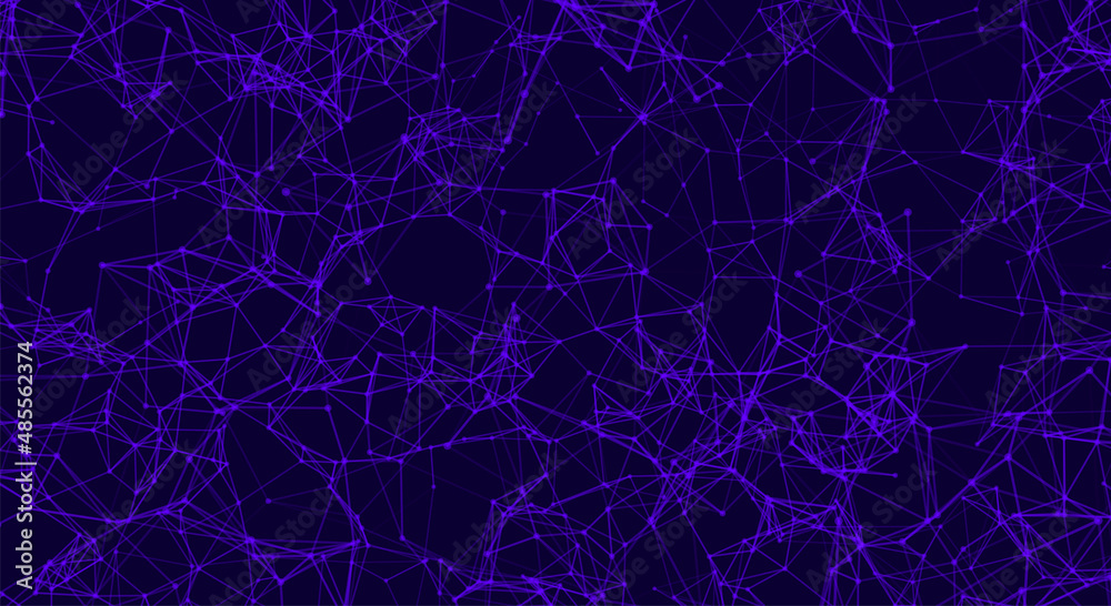 Wall mural vector futuristic technology background. digital network concept. big data analysis