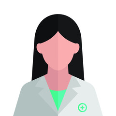 Doctor icon vector isolated on a white background can be used for your web and mobile application design.

