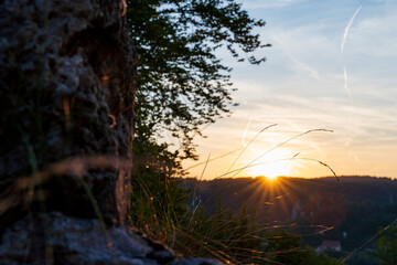 Sonnenuntergang Franken