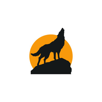 Dog and wolf vector image 