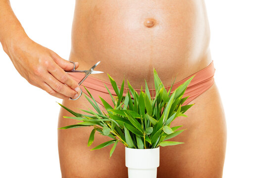 Conceptual image of shaving problems for pregnant