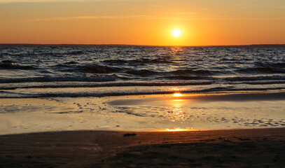Obraz premium sunset on the beach