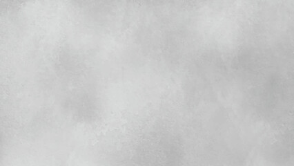 Silver with gray ink and watercolor textures on white paper background. White cement surface. Background for design.