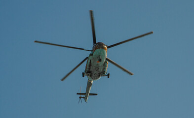 Fototapeta premium helicopter in flight