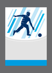 Bowling sport poster in vector  quality.