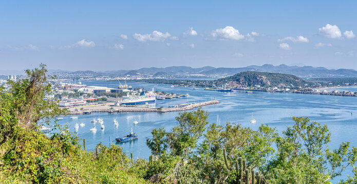 Mazatlan, panoramic view from the lighthouse, HDR Image