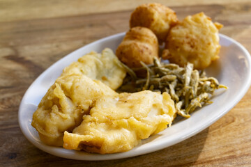 mixed fried fish