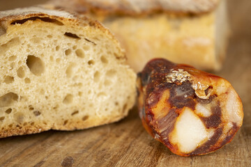 artisan salami and bread