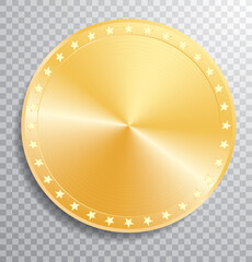 gold stars coin - 485580787