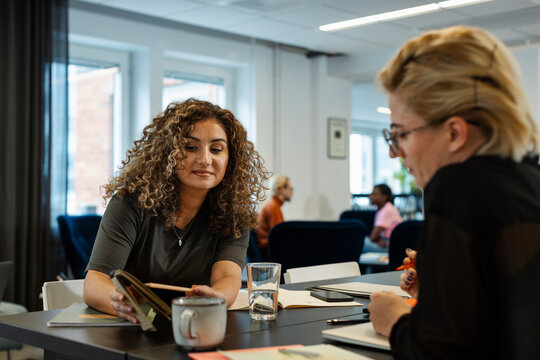 Businesswomen having meeting in office
