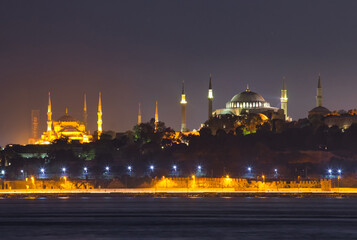 Night view of Istanbul City.
