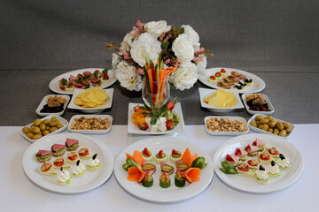 assorted food table
