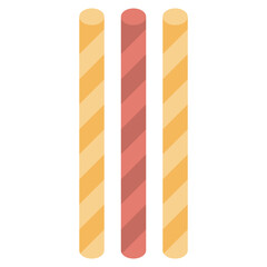 PAPER STRAWS flat icon,linear,outline,graphic,illustration