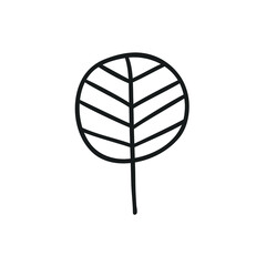 Hand drawn set of trees. Eco background. Abstract  doodle drawing woods. Vector art illustration plants