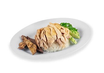 steamed chicken rice