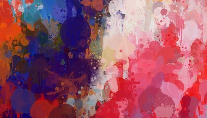paint like illustration abstract background with color splash texture