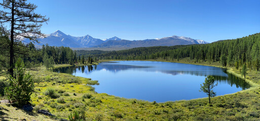 Obraz na płótnie Canvas Beautiful landscape in the Altai mountains, Russia
