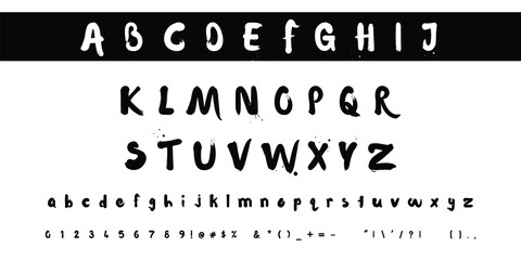 Alphabet letters font set. Classic patterns, custom logos, poster. Typographic classic style font, vector illustration