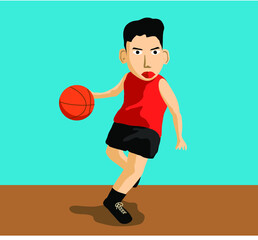 バスケット　ドリブル