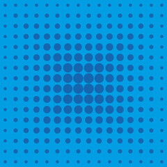 Fototapeta na wymiar The blue circles decrease from the center to the edge of the background. Background for any use.