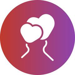 balloon gradient icon