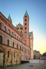 Naklejka na ściany i meble Speyer Cathedral at dusk, Germany