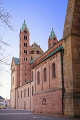 Fototapeta na wymiar Speyer Cathedral at dusk, Germany