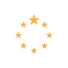 Fototapeta premium 5 Stars icon design template vector isolated