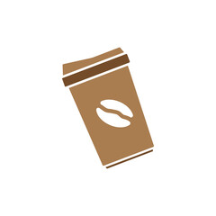 Coffee cup icon design template vector isolated