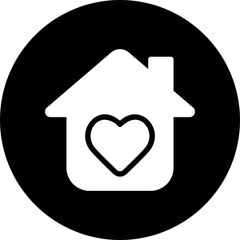 home sweet home glyph icon