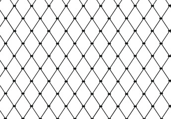 Chain link vector pattern. Steel fence   pattern. Wire-mesh fence  pattern. 