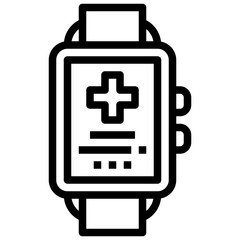 MEDICAL APP line icon,linear,outline,graphic,illustration