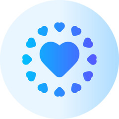 hearts gradient icon