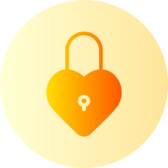 padlock gradient icon