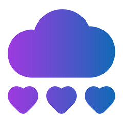 cloud gradient icon