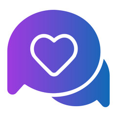 conversation gradient icon